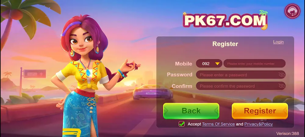 pk67 game register