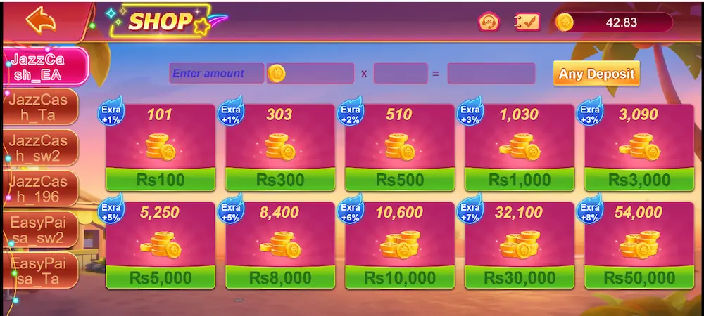 pk67 game deposit